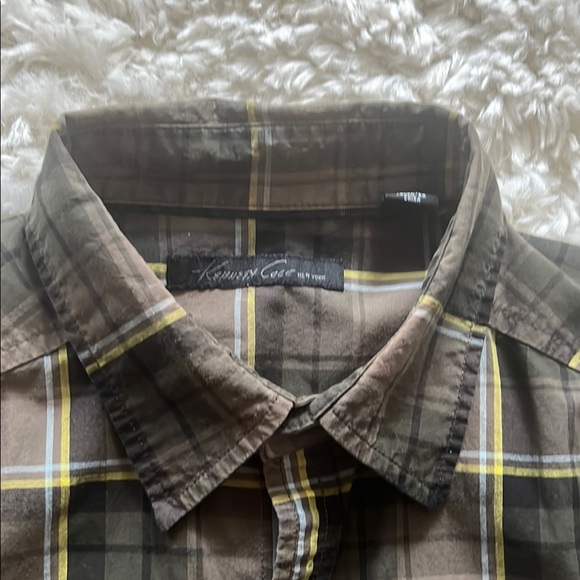 Kenneth Cole Plaid Button-Up Shirt - Picture 2 of 9